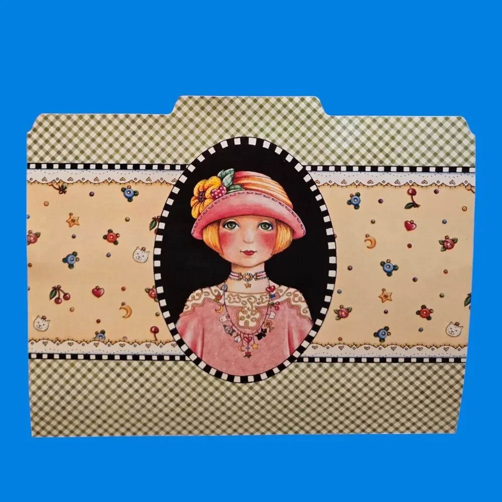 2004 Mary Engelbreit Charmed Life Y2K File Folders Vintage ME Princess Stickers